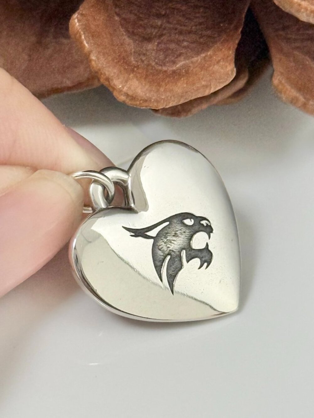 Texas State University Classic Heart Charm